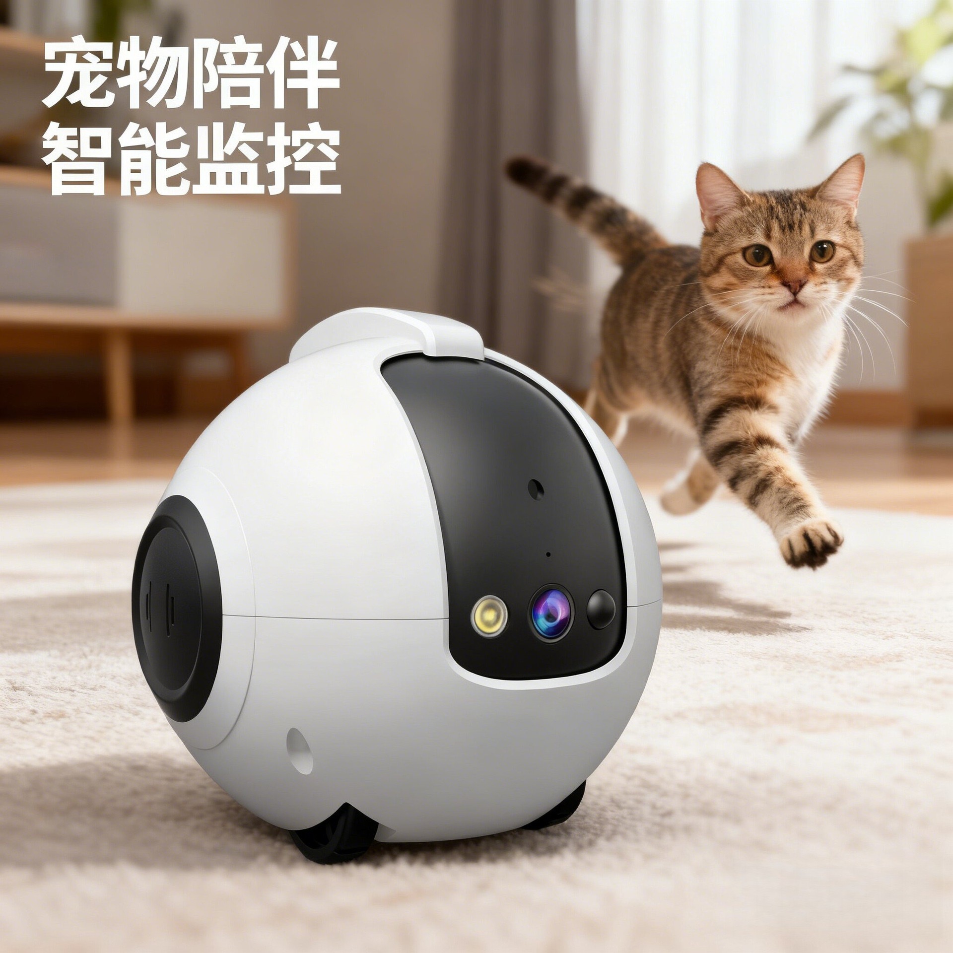 Pametni robot [Interaktivna električna igračka za mačke] · WiFi bežićni mačji mamac sa funkcijom nadzora