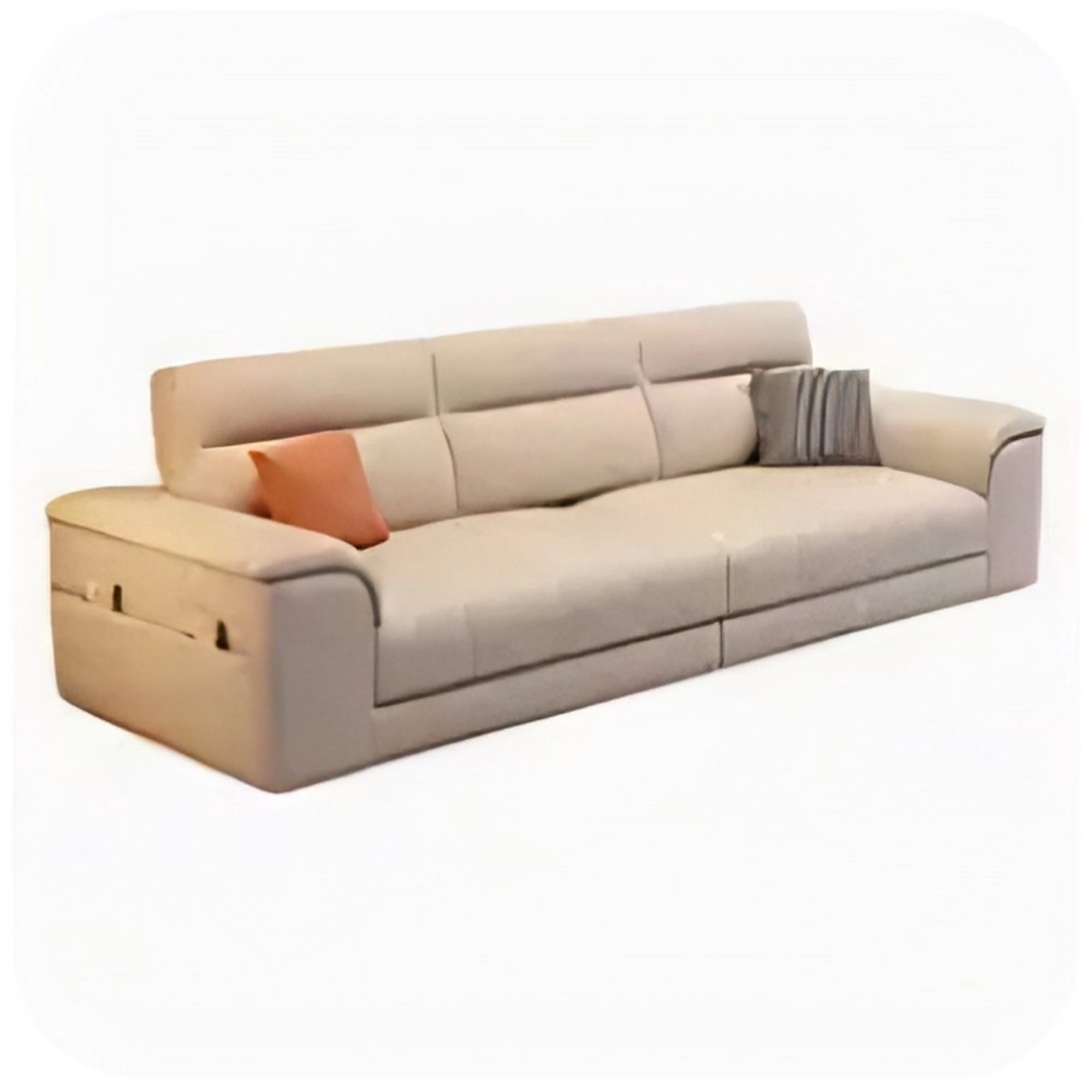 Sofe od kombinacije kože i tkanine