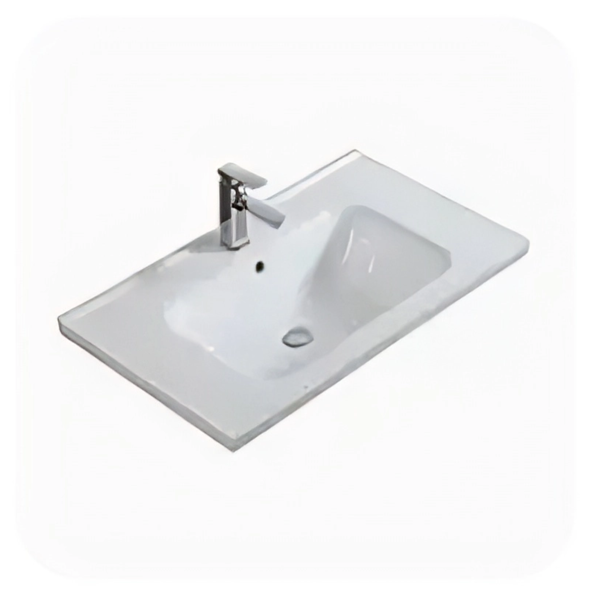 Umivaonici u ravni sa radnom pločom