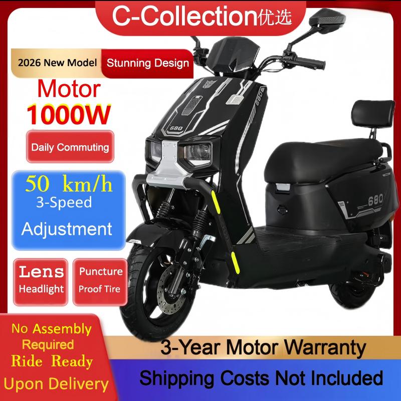 Pametni električni motocikl, E-skuter specijalno za dostavu, Pametno NFC brzo električno vozilo [Standardna verzija] - 60V22A Fabrička olovna baterija — Domet približno 50km