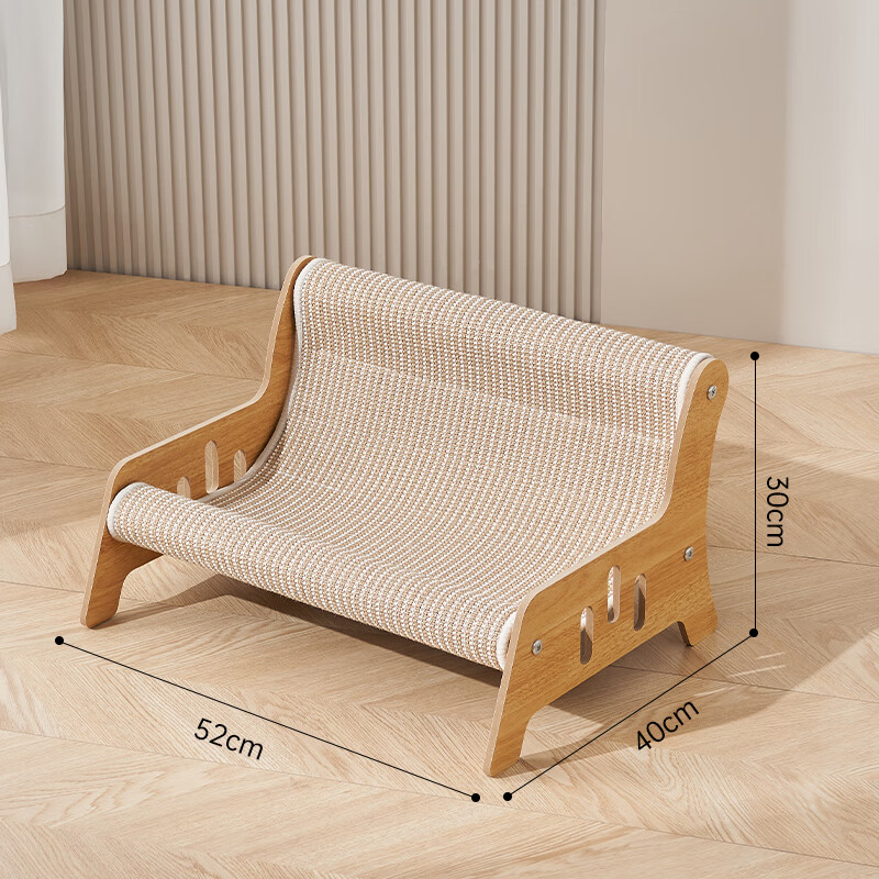 Lanena sofa ležaljka [ne ostavlja dlačice] - Sisal daska za grebanje za mačke sofa ležaljka [velika]